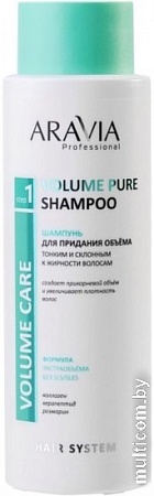 Шампунь Aravia для придания объема тонким и склонных к жирности волос 400 мл