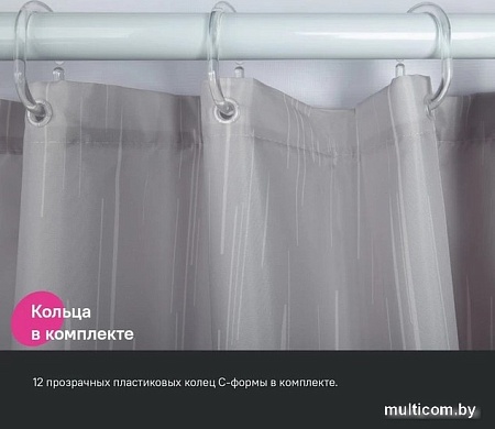 Шторка-занавеска для ванны IDDIS Base BD02P24i11