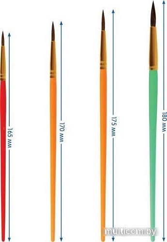 Набор кистей Мульти-пульти Пони круглые SB_37587 (5шт)