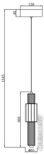 Подвесная люстра Maytoni Verticale MOD308PL-L9CH3K
