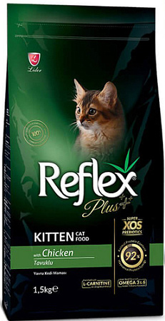 Сухой корм для кошек Reflex Plus Kitten Food with Chicken 1.5 кг