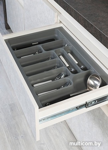 Лоток для столовых приборов Starax S-2290-G (серый)