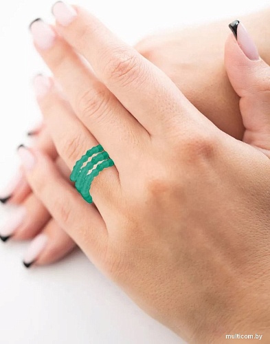 Wolves Циркон Тройное 5701 (р.16-17, зеленый)