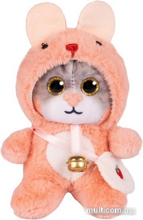 Классическая игрушка Maxitoys Котик в розовом капюшоне 300523-7-3-12