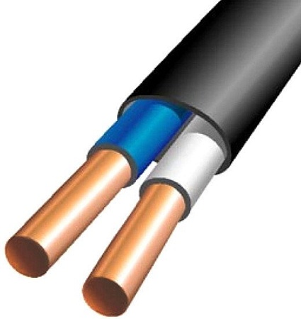 Кабель силовой Минсккабель ВВГ-П 2x1.5 бухта (50 м)