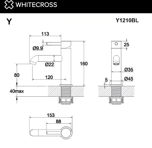 Смеситель Whitecross Y Y1210CR (хром)
