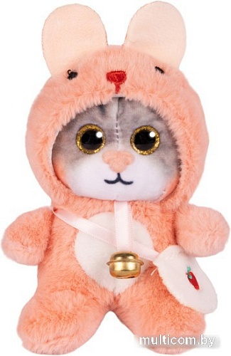 Классическая игрушка Maxitoys Котик в розовом капюшоне 300523-7-3-12