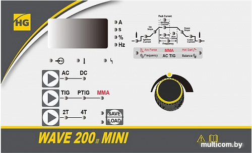 Сварочный инвертор HUGONG Wave 200 III Mini AC/DC