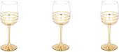 Набор бокалов для вина Glasstar Line Gold LNK224-8166-11 (3 шт)