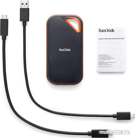 Внешний накопитель SanDisk Extreme Pro Portable V2 SDSSDE81-4T00-G25 4TB