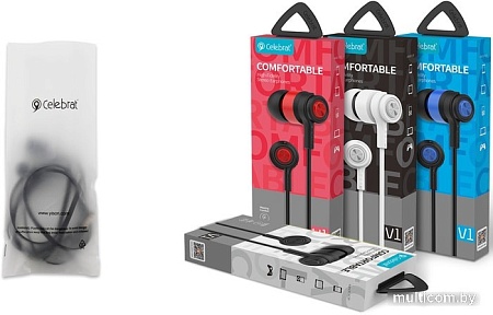 Наушники Celebrat V1 (красный)