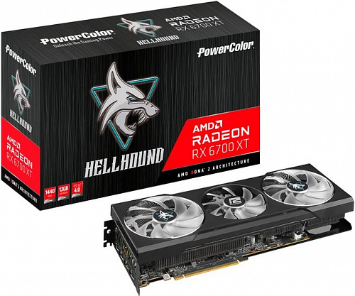 Видеокарта PowerColor Hellhound Radeon RX 6700 XT 12GB GDDR6 AXRX 6700XT 12GBD6-3DHL
