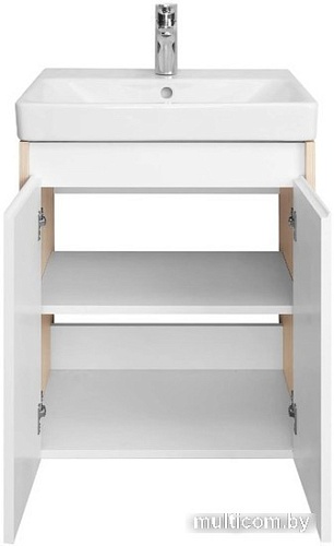 Акватон Тумба под умывальник Сканди Doors 55 1A278801SDB20 (белый/дуб верона)