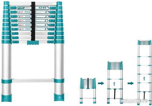 Лестница-трансформер Total THLAD08101 (10 ступеней)