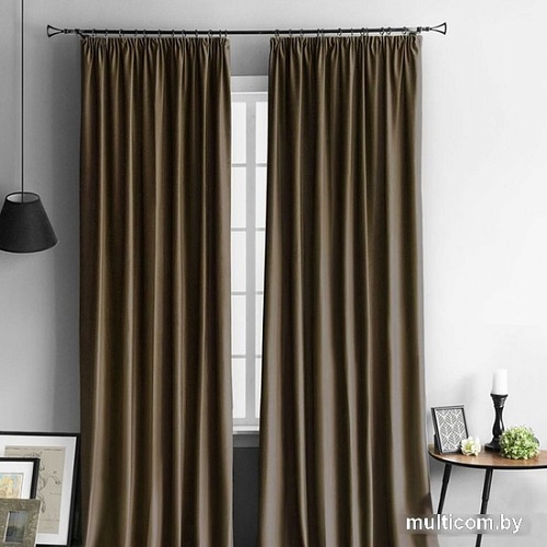 Комплект штор Pasionaria Бархат 290x230 (2 шт, коричневый)