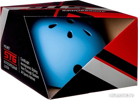 Cпортивный шлем STG MTV12 S (р. 53-55, синий)