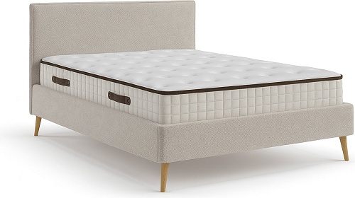 Кровать Sonit Narsis 140x200 шенилл Eclipse (01 светло-бежевый)