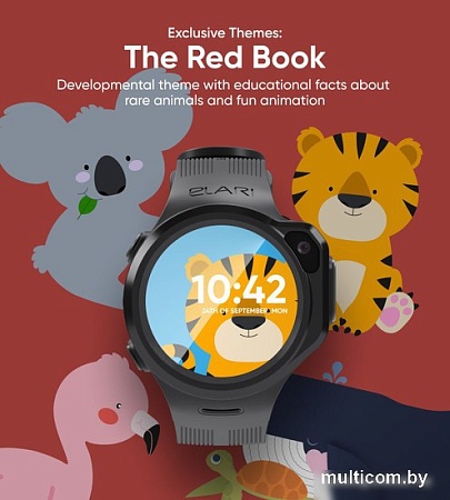 Детские умные часы Elari KidPhone MB (черный)