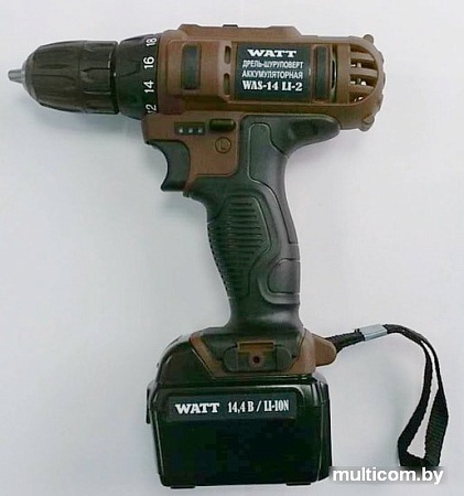 Дрель-шуруповерт WATT WAS-14 Li-2 101402912 (с 2мя АКБ 2 а*ч)