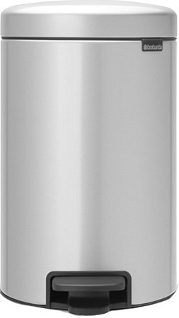 Brabantia Pedal Bin NewIcon 12 л (серый металлик)