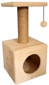Комплекс Cat House На ножках 0.65 (джут бежевый)