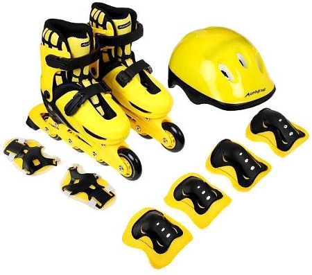 Роликовые коньки Onlitop 4605235 (р. 30-33, желтый)