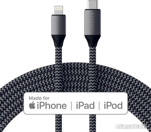 Кабель Satechi USB-C to Lightning MFI ST-TCL18M