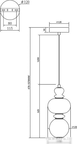 Подвесная люстра Moderli Glaze V11700-PL