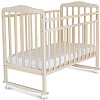 Классическая детская кроватка Pituso Bianca 160515 (колесо-качалка, береза снежная)