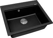 Кухонная мойка ZorG Rock 60 Premium black metallic