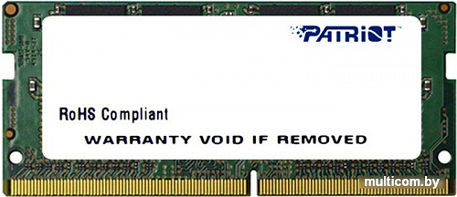 Оперативная память Patriot Signature Line 16GB DDR4 SO-DIMM PC4-17000 [PSD416G21332S]