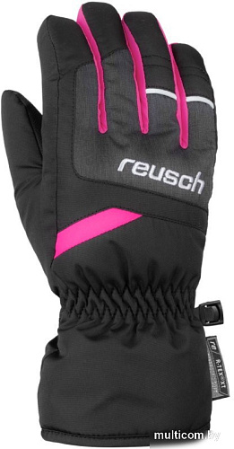 Горнолыжные перчатки Reusch Bennet R-Tex XT 6061206 7771 (р-р 6, черный/розовый)