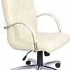 Кресло Новый Стиль MANAGER steel chrome ECO-07 (бежевый)