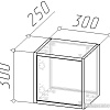 Шкаф распашной Мебель-класс Куб-2 (белый/дуб сонома)