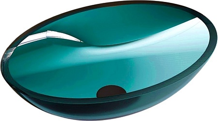 Умывальник Abber Kristall AT2802 Aquamarin (бирюзовый)