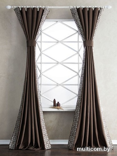 Комплект штор Pasionaria Дюпон 400x230 (2 шт, коричневый)