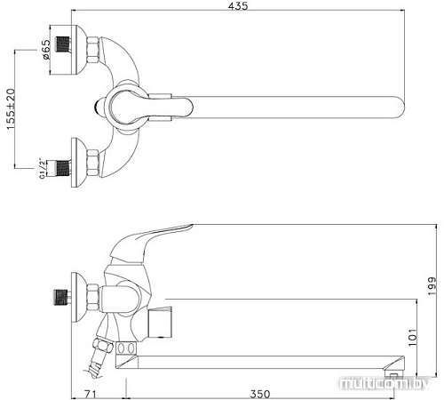 Смеситель Lemark Swan LM5451BG