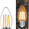 Светодиодная лампочка Gauss Filament Свеча 11W 810lm 2700К Е27 LED 1/10/50 103802111