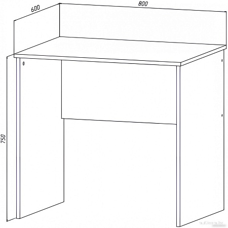 Стол МДК СП1 800x600x750 (дуб млечный)