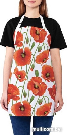Фартук JoyArty Бескрайние маки ap_11900