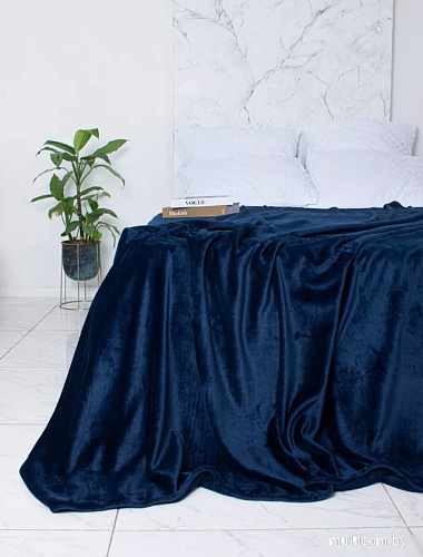 Плед Casa Conforte Royal Flannel 160x220 6155323 (синий)
