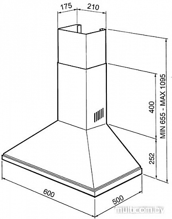 Кухонная вытяжка Smeg KSED65PE
