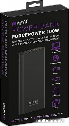 Портативное зарядное устройство Hiper ForcePower 100W