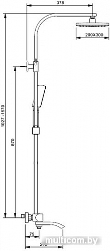 Душевая система Gappo G2407-50