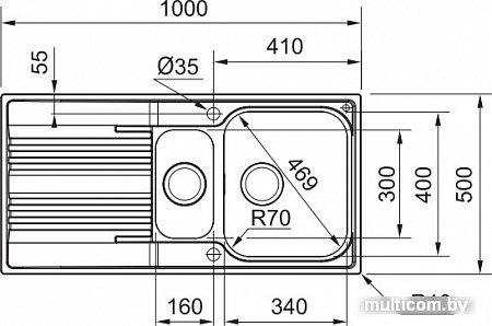 Кухонная мойка Franke Smart SRX 651