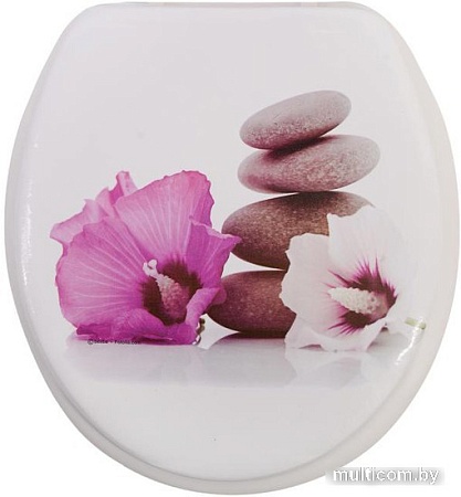 Сиденье для унитаза АкваЛиния RY3052 (орхидея)