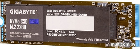 SSD Gigabyte NVMe 512GB GP-GSM2NE3512GNTD