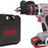 Ударная дрель-шуруповерт Crown CT21093HMX-2 BMC (с 2-мя АКБ, кейс)