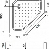 Душевой поддон RGW Style-TR 90x90