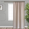 Штора Этель Матовый 1.35x2.6 м (бежевый, 1 шт)